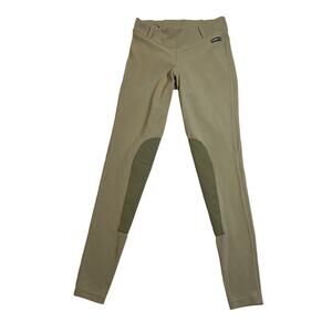 KERRITS Women's Microcord Suede Kneepatch Breeches Size S Riding Equestrian